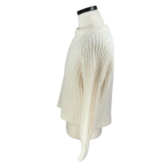Sezane Emile Cardigan Sweater Women’s 2XS XXS Ivory Cream Knit Alpaca Blend - Picture 5 of 10